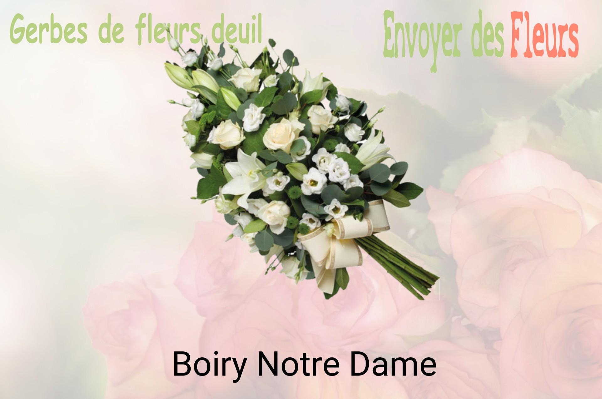 Gerbe de fleurs de deuil livrée à Boiry-Notre-Dame